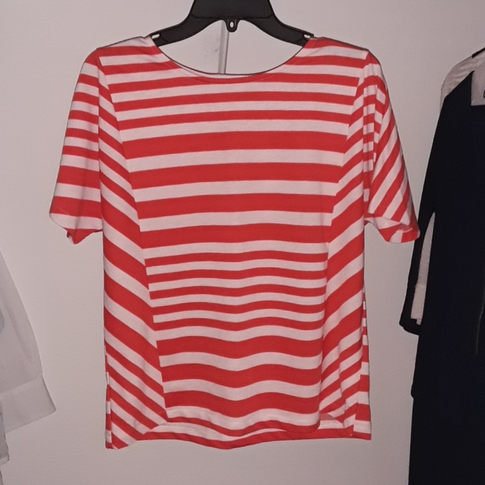 Stripped copper key shirt